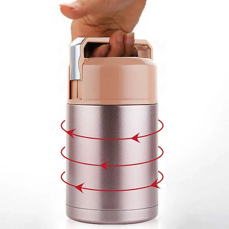 

2019 fashion Bpa-free Stainless steel Insulated Portable travel handle Braise pot office student family Large Capacity lunch box