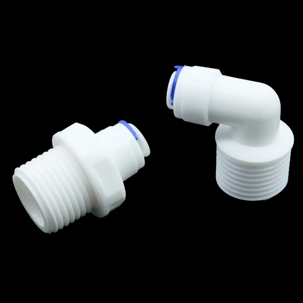 

6mm Slip lock Quick-connectors to 1/2 Inch Male Thread Water pump connector for Pure water machine Garden accessories 6 Pcs