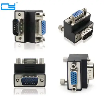 

Up & Down Angled 90 Degree VGA SVGA Male to VGA 15Pin Female Monitor Adapter