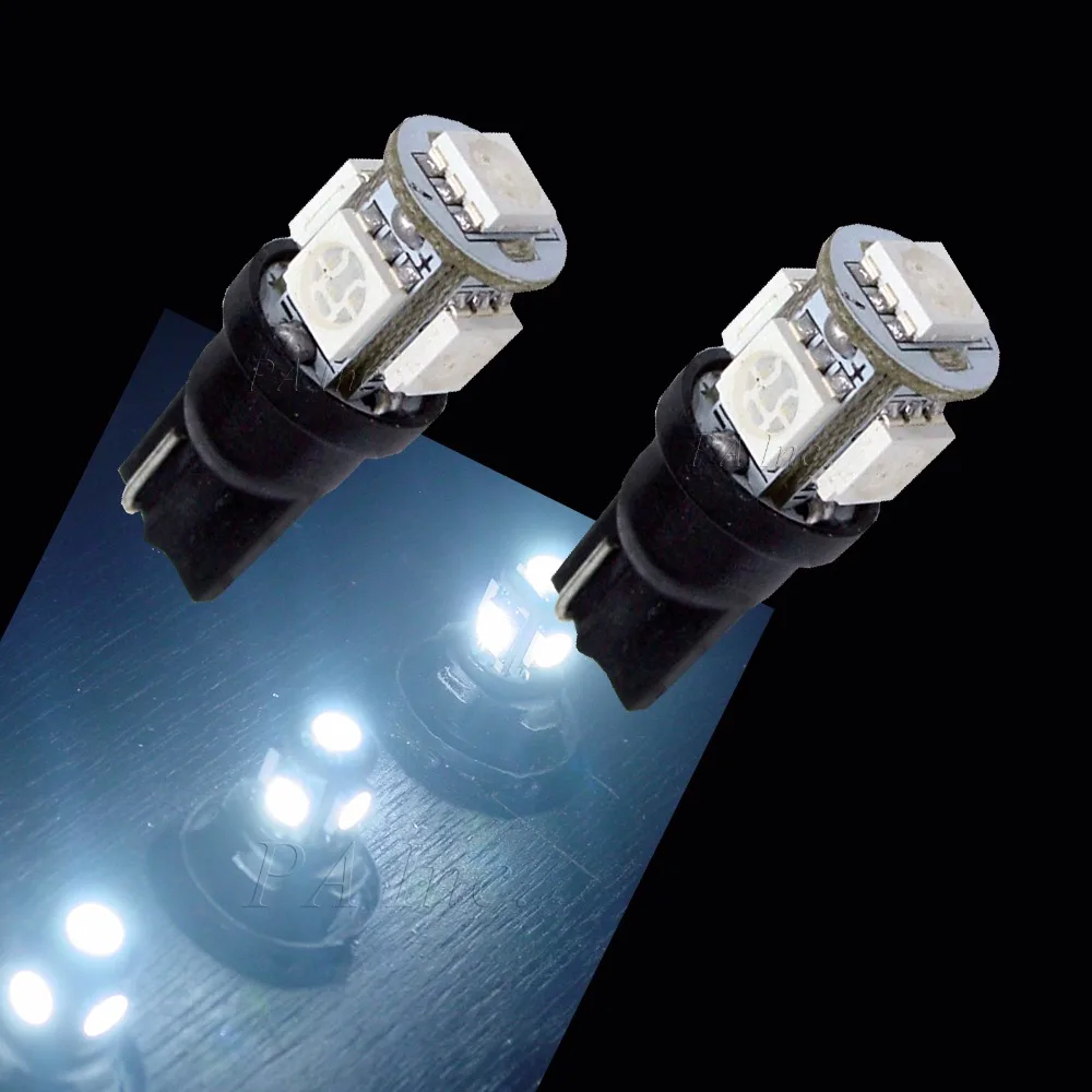 PA LED 6 шт. x T10 194 5SMD 5050 Светодиодные лампы для автомобиля задние фары белого цвета 12