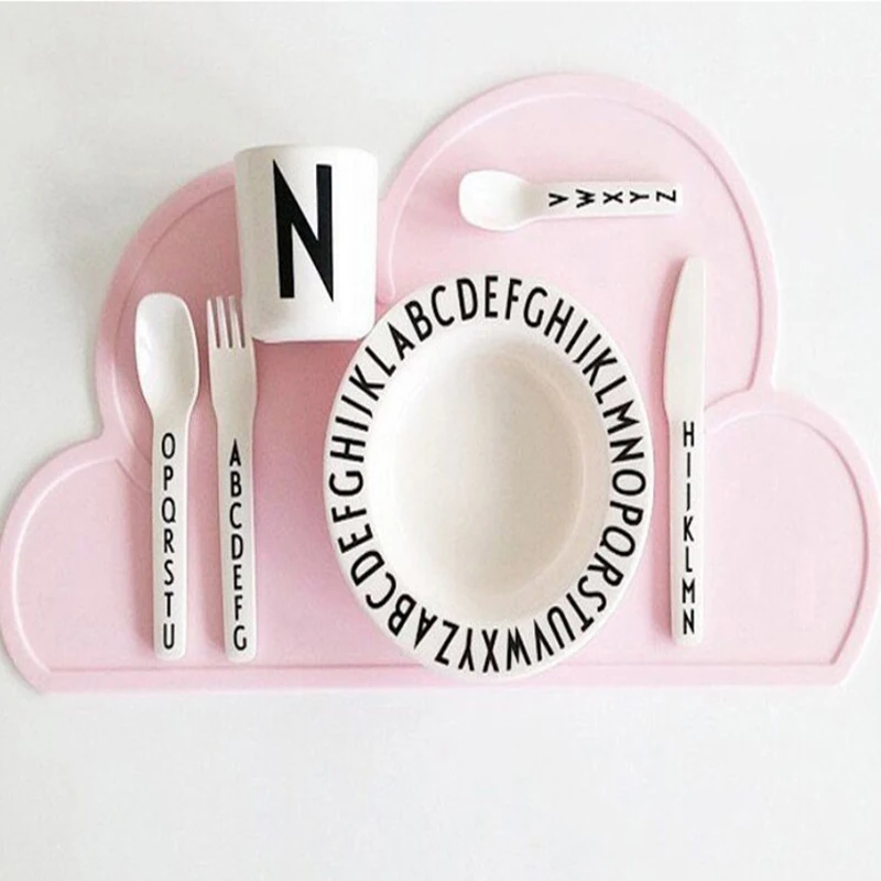 

Silicone Cloud Shaped Baby Kids Plate Mat Table Kitchen Pads Ins Nordic Denmark Clouds Case Phone Case Place Mat Heat Resistant