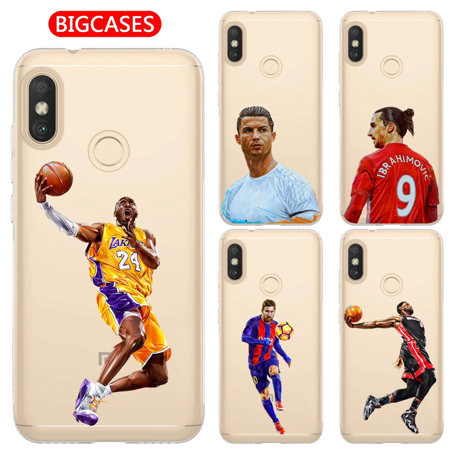 Для Xiaomi Redmi 6 Pro Чехол 5 84 &quotмягкий TPU силиконовый популярный классный Кобе Джеймс