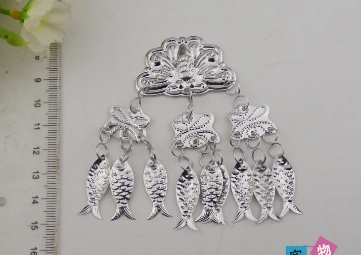 Серебряные аксессуары серебряный орнамент ювелирные изделия Silverwork 3D Цветочная аппликация кольца серебряные планки Diy ручной работы 20 шт./лот