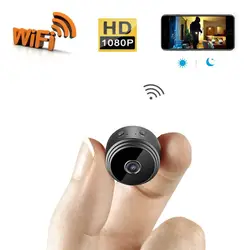 Новый HD 1080P Мини WiFi камера широкоугольная крытая камера ночного видения крошечный видеорегистратор безопасность квартиры няня камера с