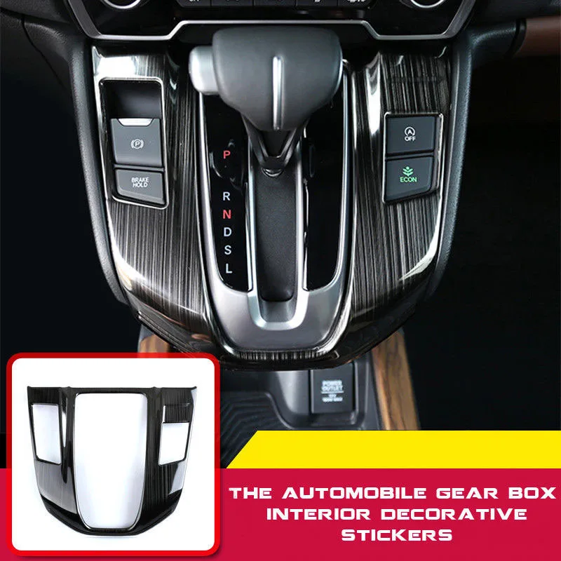 

Car Interior Shift Gear Panel Sticker Cover Trim For Honda CRV 2017 2018 Decor