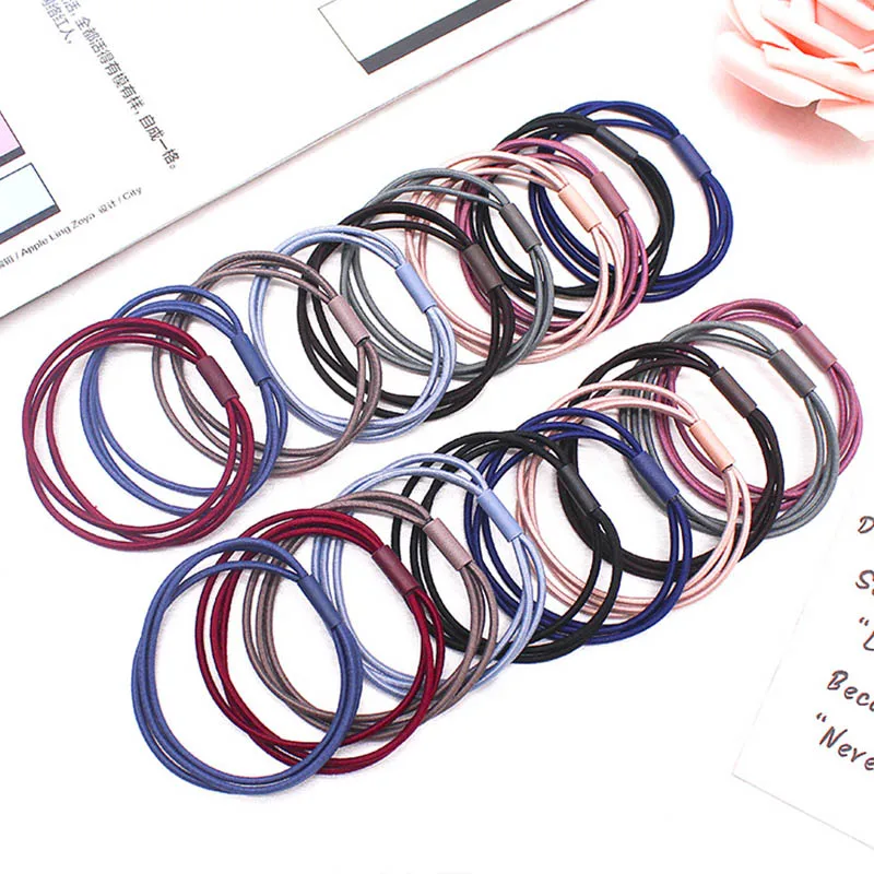

20 Pcs New Fashion Headbands Women Hair Accessories haar Elastic Hair Bands for female Girl Hairband Hair Rope Gum Rubber Band