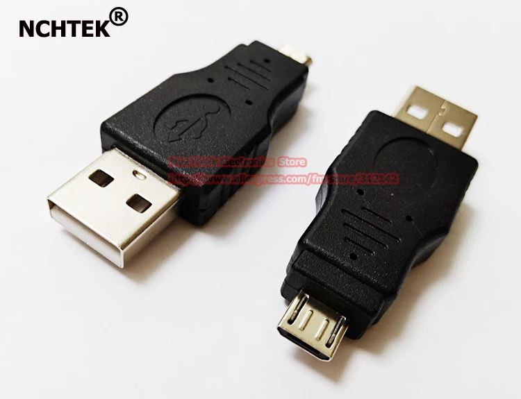 

NCHTEK USB 2.0 A Male Plug To Micro-B USB 5 Pin Data Adapter Converter Connector/Free Shipping/10PCS