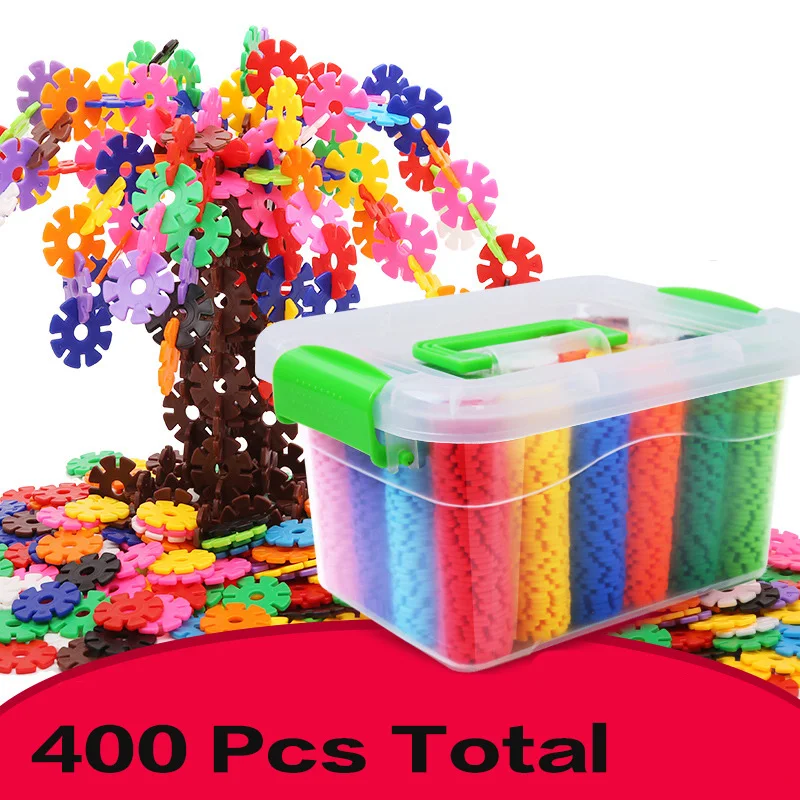 

2018 New 400 Pieces 3D DIY Building Blocks Toy Creative Plastic Magic Educational Mosaic Toy Gear Blocks Toys for Children Gift