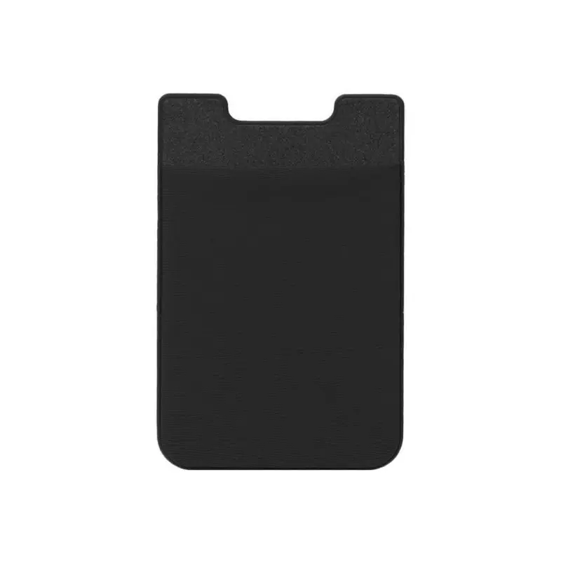 Клейкая наклейка на заднюю панель мобильного телефона, кошелек для кредитных карт, держатель для карт, карман - Цвет: Черный