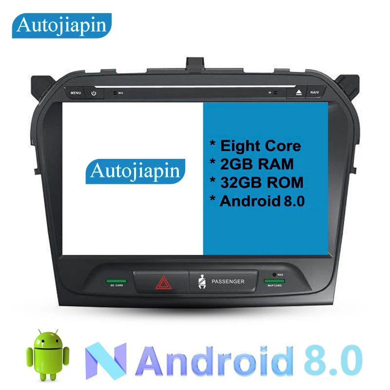 Discount 10.1" Eight Core Android 8.0 2G RAM 1024*600 Car GPS navigation For SUZUKI VITARA 2016 With Stereo Radio Audio 0