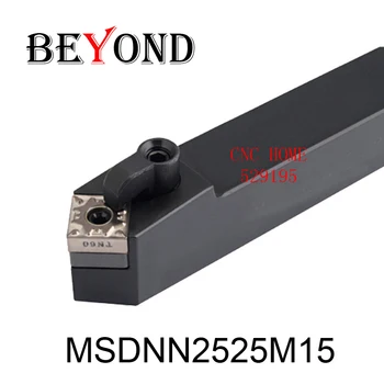 

BEYOND MSDNN MSDNN2525M15 Lathe External Turning Tool Holder Set 25mm Caebide Insert Cnc Machine SNMG150404 Lathe Cutter Tools