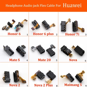 

New Earphone Headphone Audio jack Flex Cable For Huawei Honor 6 Plus 7i mate s mate 20 nova 2 plus maimang 5