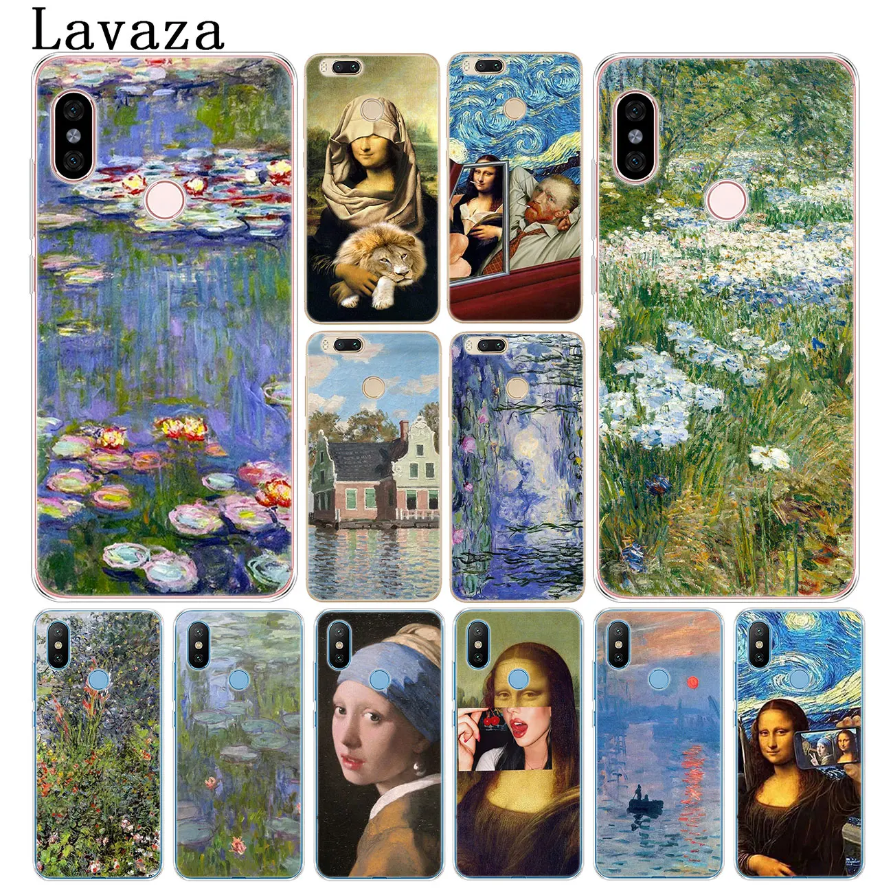 

Lavaza Van gogh Starry Mona Lisa funny Spoof Art Phone Case for Xiaomi Redmi k20 7A 6A 4A Note 7 5 6 Pro 4 4X Plus Cover