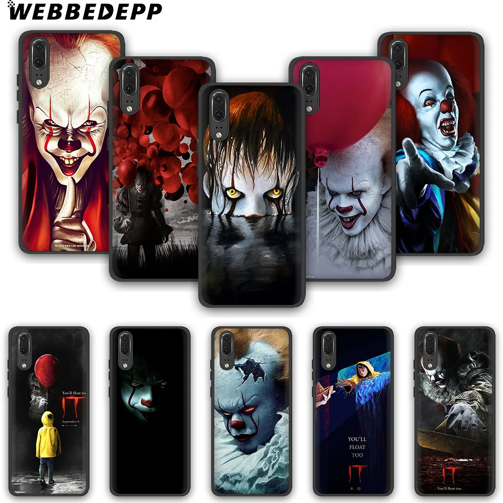 WEBBEDEPP клоун террор IT ТПУ чехол для телефона Huawei P10 P20 P30 Lite Pro Y6 Y7 prime 2018 Y9 2019 |