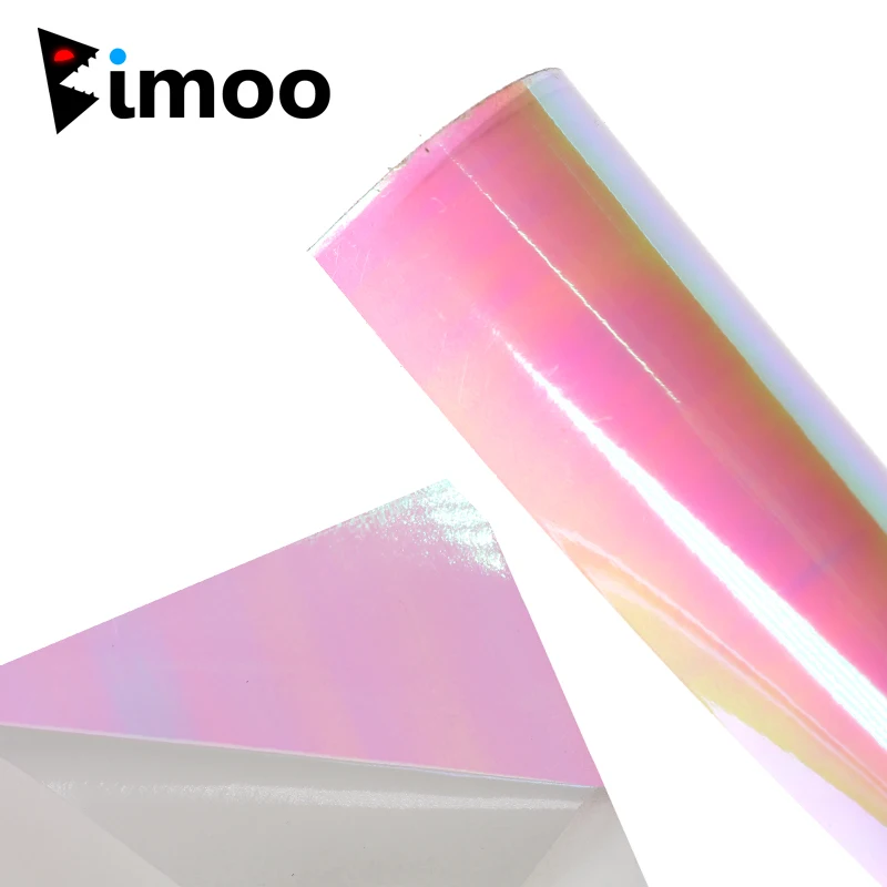 

Bimoo 4PCS 12X20cm Glue Backing Rainbow Film Sabiki Fly Skin Fly Tying Wings Material