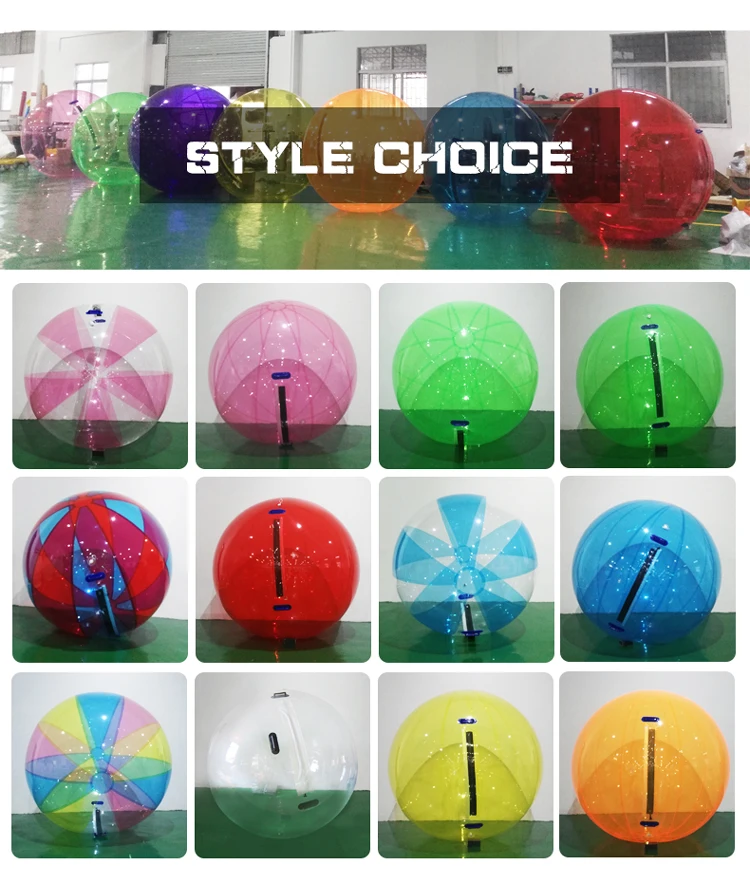 Bolas de Passeio da Água o Envio Gratuito de 1.0 Milímetros Moda Waterballs Design Qualidade Super Passeio Bolha Inflável Tpu 2.0m 6 Bolas de brinquedo