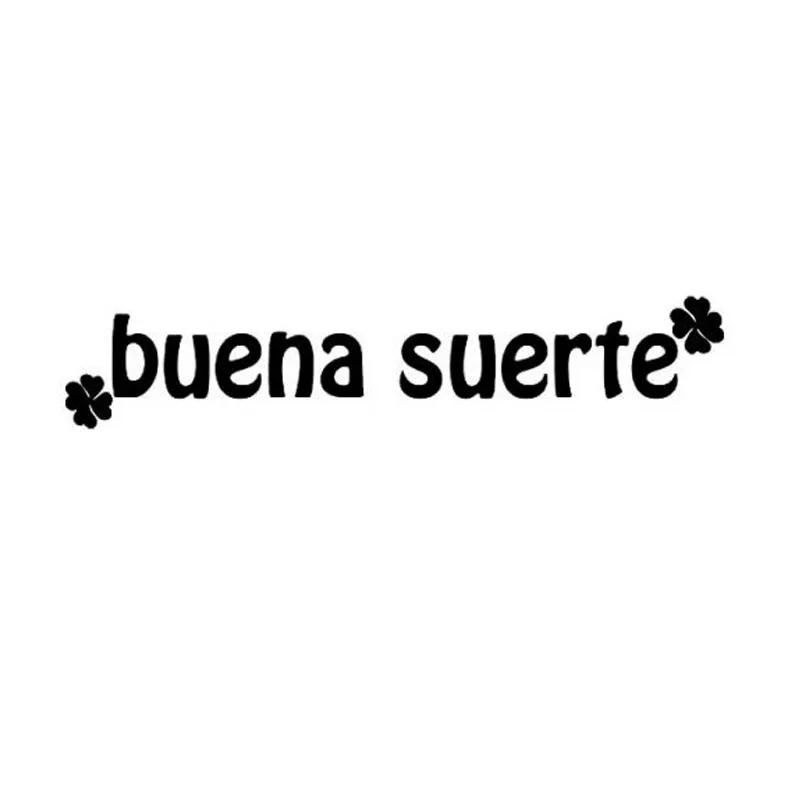 

Creative Simple Design Four Leaf Clover Good Luck Spanish Wall Sticker Waterproof Art Decal Sofa TV Background Home Decoration