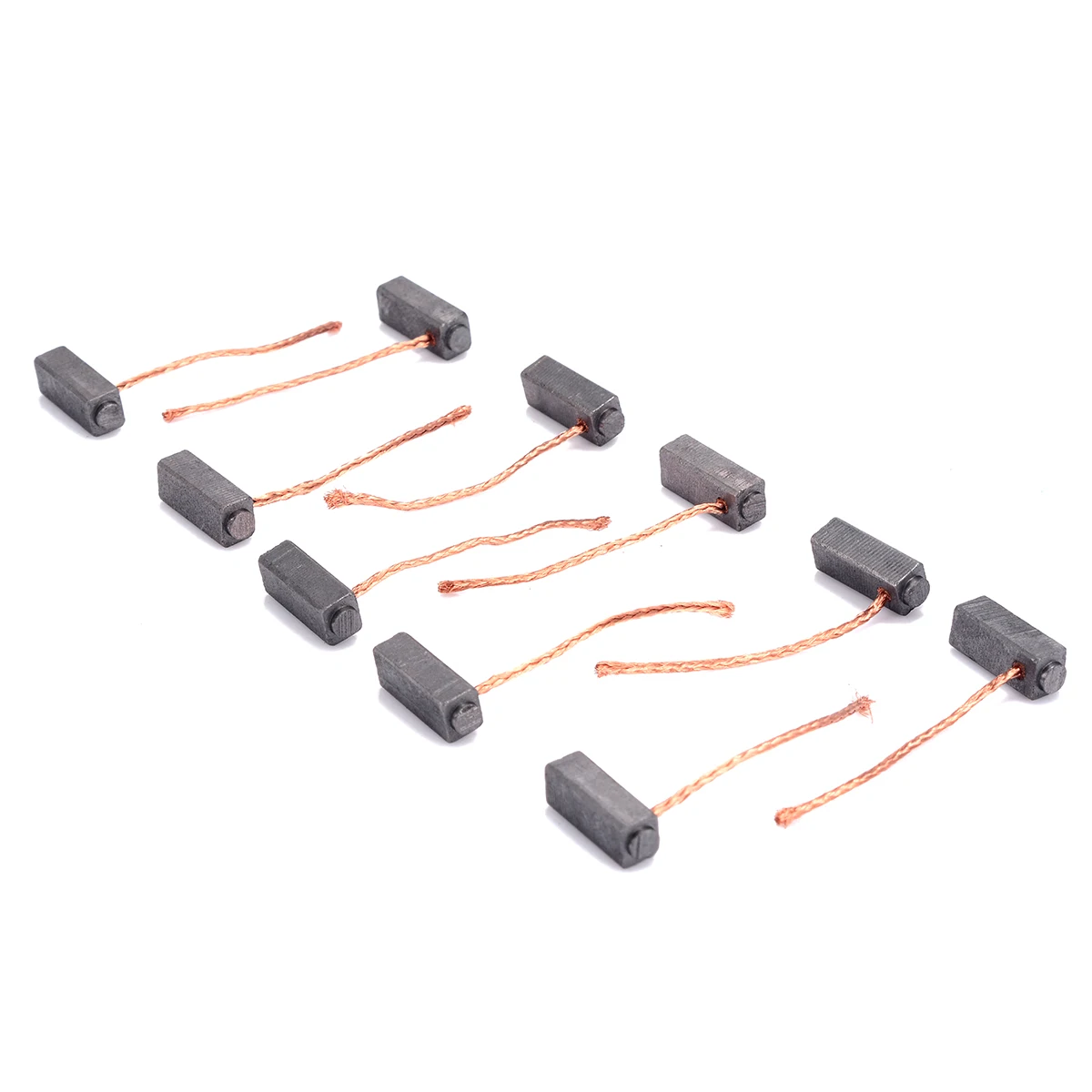 10Pcs Black Electric Carbon Brush 5x6x14mm Carbon Brushes Motor Brush Set For Generic Electric Replacement