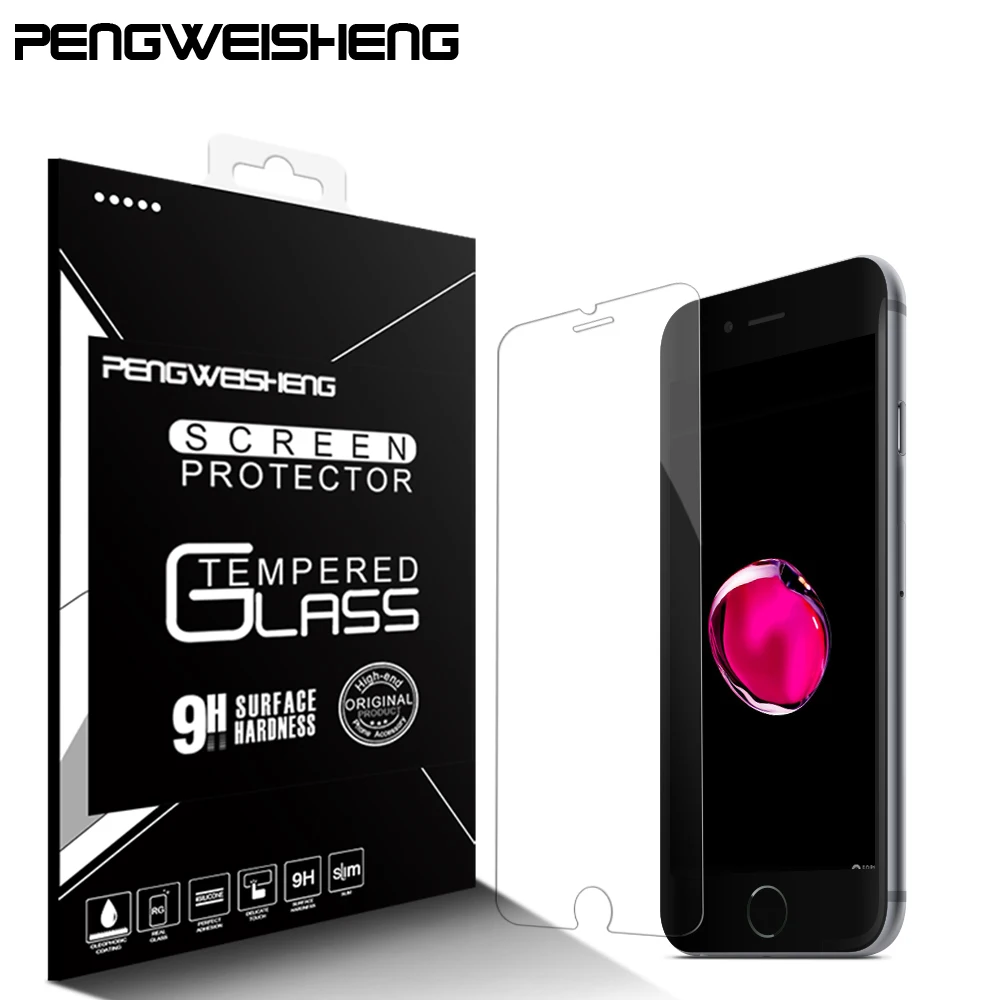 0.3mm 9H 2.5D Tempered Glass for iPhone 6 6S 5 5s 5c SE 4s 7 8 screen protector Film for iphone 7 plus for iphone X