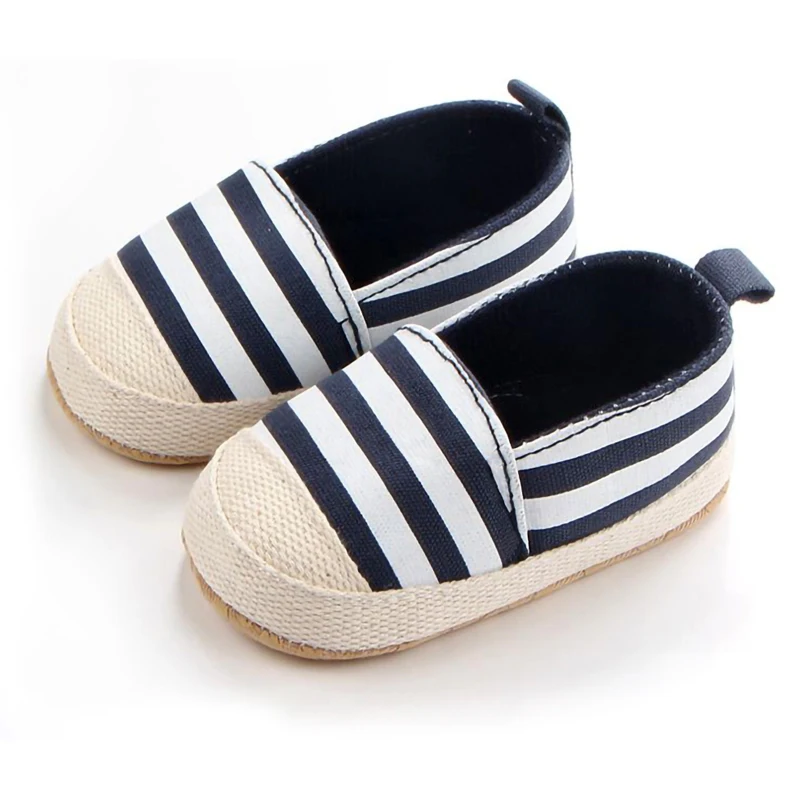 Полосатая обувь для маленьких мальчиков и девочек; хорошее качество; мягкая подошва; симпатичная обувь для малышей; повседневная обувь для малышей