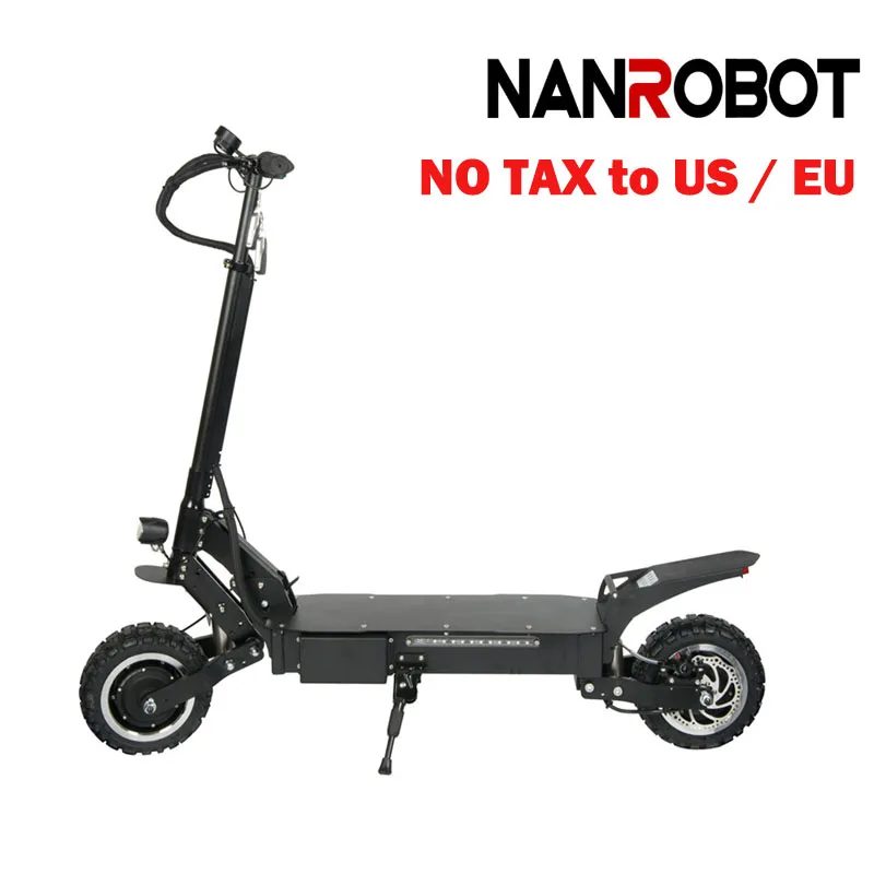 NANROBOT RS4 Электрический скутер для взрослых 11 дюймов 60 в 31 2ач 3200 Вт портативный