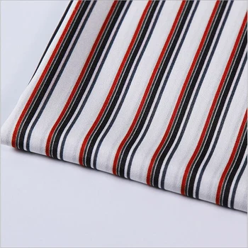 

HLQON Polyester chiffon soft stripe fabric for women summer dress skirt table cloths tissue felt patchwork sewing DIY by 150cm