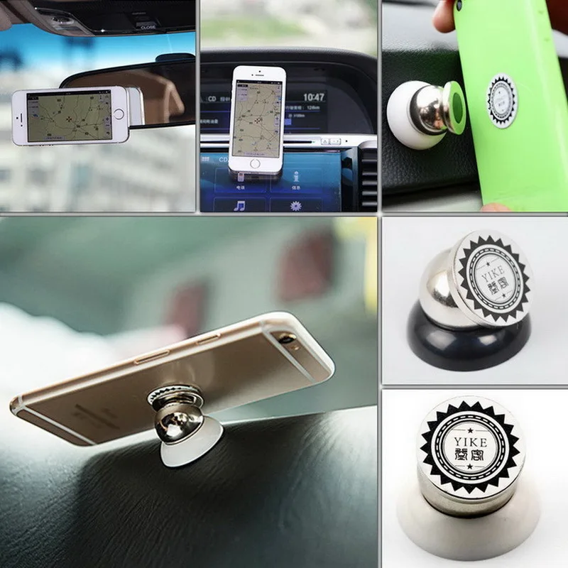 GETIHU 360 Magnetic Phone Holder For Car Mount Magnet Universial Mobile Cell Phone Smartphone Mini Stand Support GPS Navigation