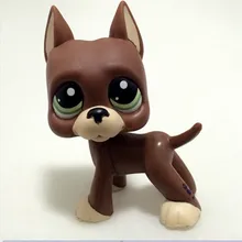 Pet Shop Lps игрушки собака большой Дэйн коллекция настоящий белый коричневый старый щенок маленькая фигурка животного милый ребенок подарок#817#750#577