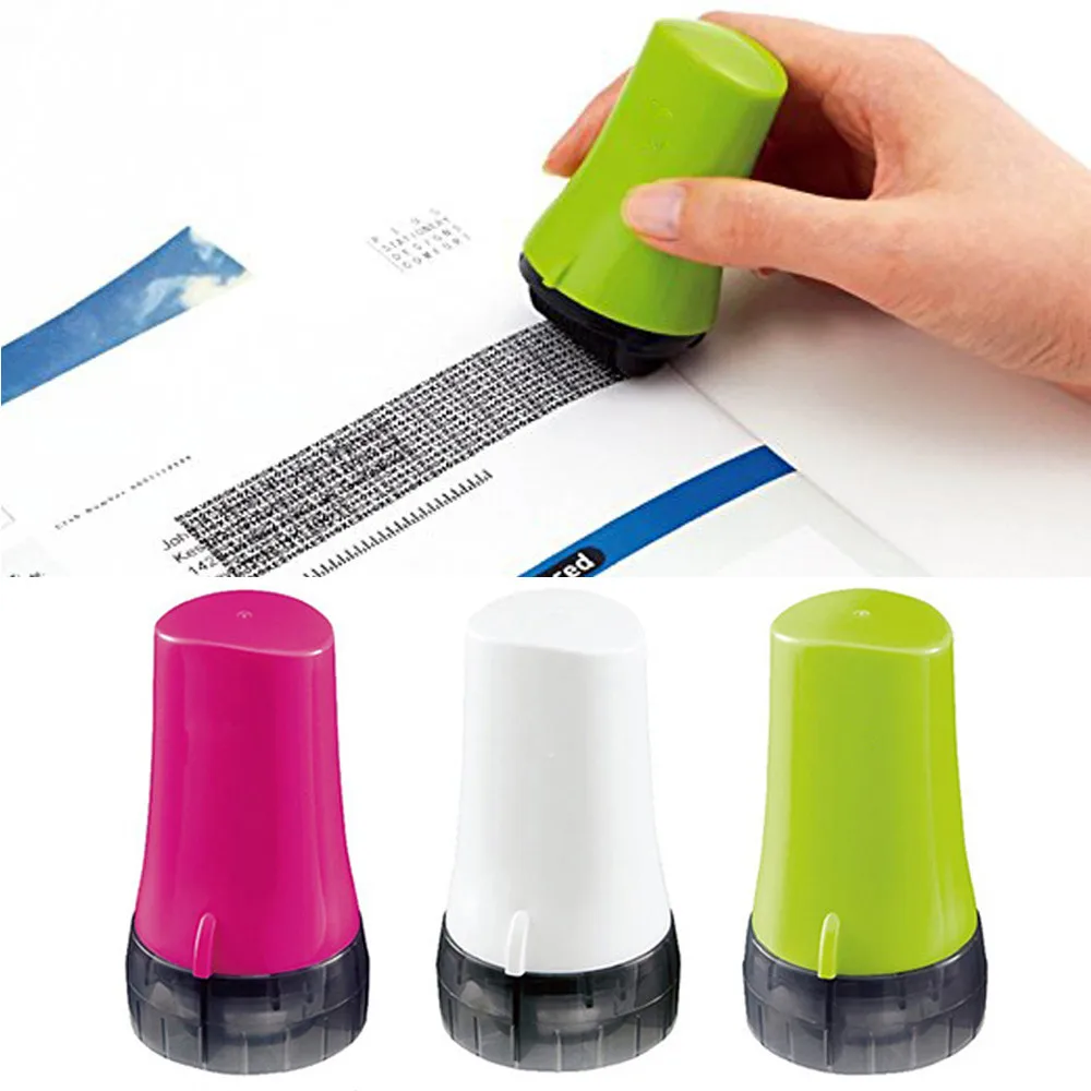 1Pcs Guard Your ID Roller Stamp SelfInking Stamp Messy Code Security
