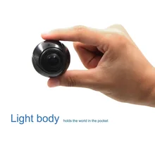 VR 360 камера HD видео панорамный вид 180 градусов широкоугольный двойной объектив рыбий глаз панорама 360 камера для Android смартфон