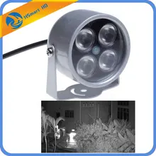 Mini CCTV led 4 matriz led IR iluminador de luz infrarrojo IR impermeable noche visión CCTV llenar de luz para cámara CCTV cámara ip