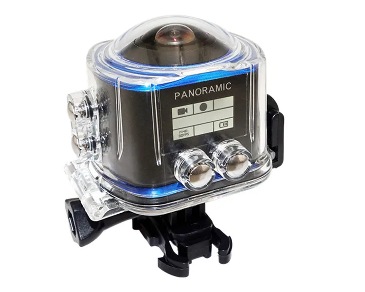 360 Panoramic Action Camera Wide Angle WiFi Waterproof Camera 2448*2448 /30fps Full HD Cam 16MP R360 camera