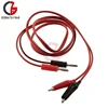 1M cocodrilo Cilp a AV Banana Plug Cable de prueba de plomo conector comprobador doble sonda pinza de cocodrilo para multímetro herramienta de medición DIY ► Foto 3/4