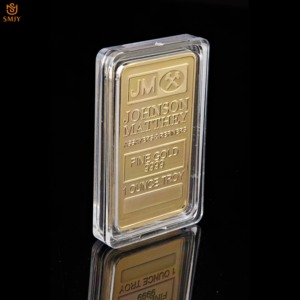 UK 1 унция Troy Fine Gold 9999 коллекционные вещи монета Джонсон Matthey assiers& Refiners копия золота слиток бар подарки