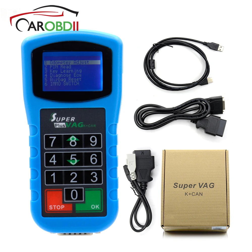 

Super VAG K+CAN Plus 2.0 VAG Diagnosis Scanner Mileage Correction Tool For Audi VW Auto Key Programmer