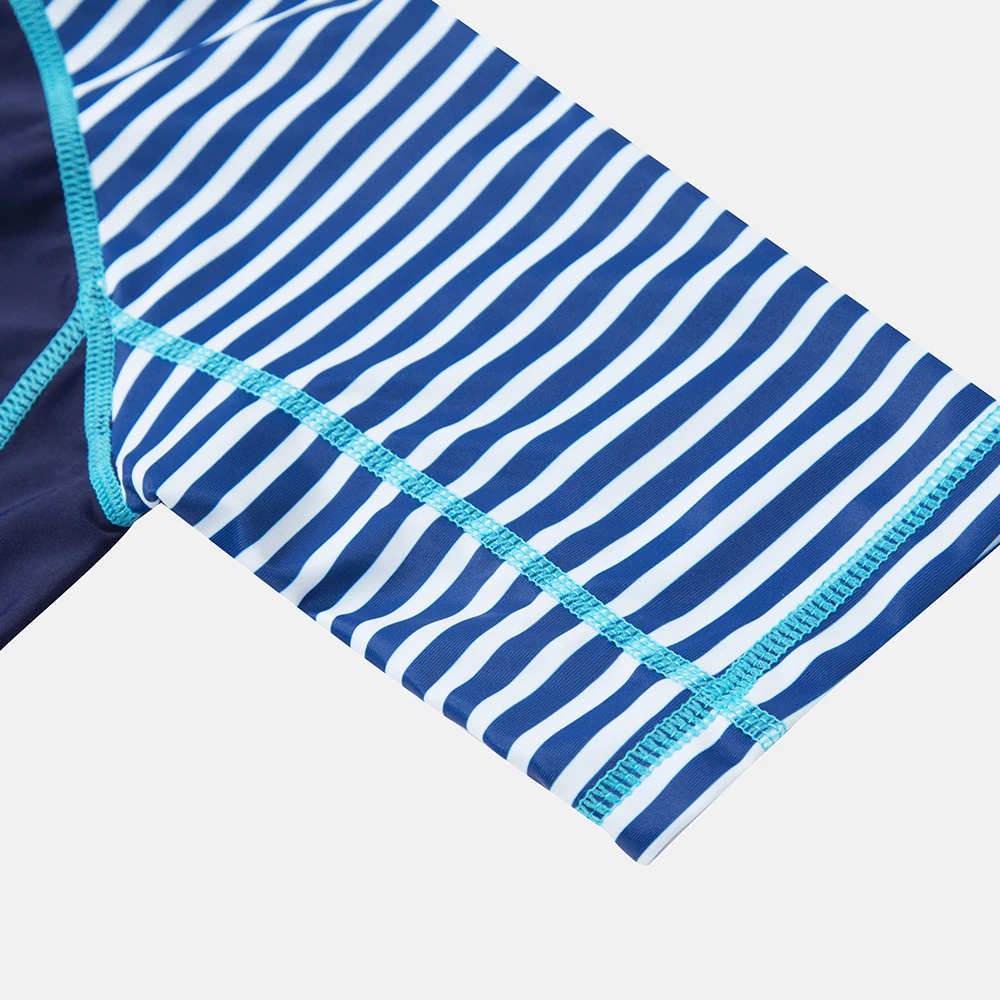 Charmleaks One-Piece Baby Boy's Swimwear Fish Printed Rashguard Swimsuit Child Short Sleeve Rash Guard UPF 50+ Cute Beach Wear