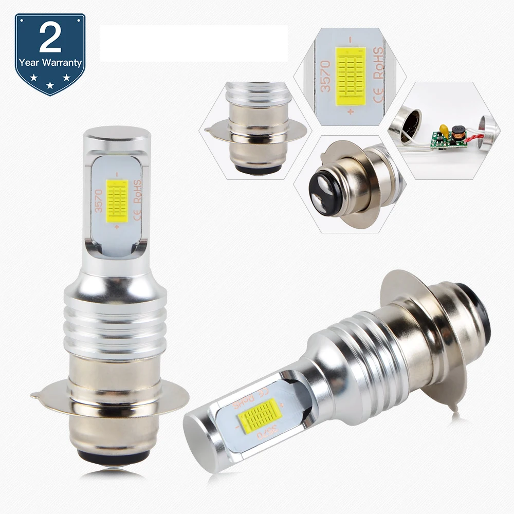 NICECNC 3000LM Pair White LED Headlight font b Lamp b font For Honda CRF250X CRF450X CRF