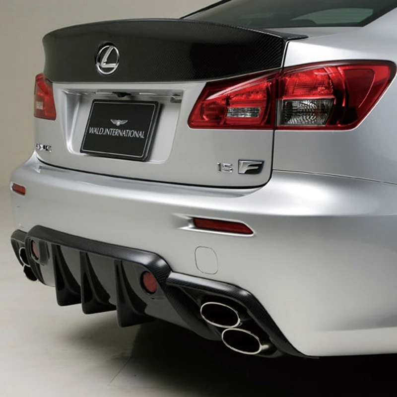 Wald Style Carbon Fiber rear Boot trunk wing spoiler For Lexus IS250