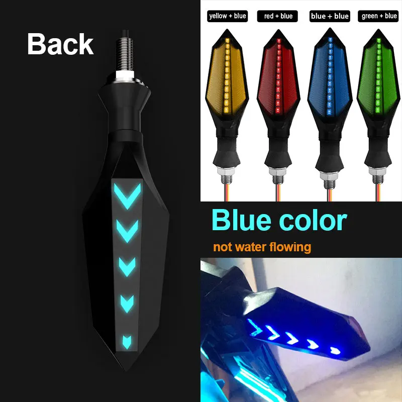 

Flowing Water Lights Motorcycle Amber Light Turn Signal Light Durable Refit Signal Lamp Universal Dual-Use Turn Signal