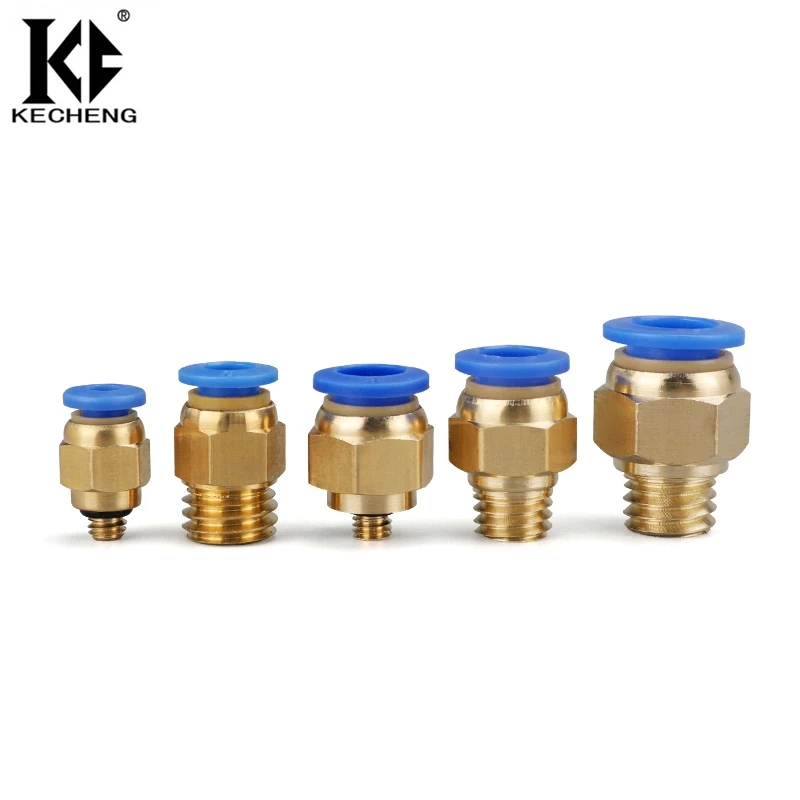 

Free Shipping PC6 M8*1.25 Pneumatic Air Hose Fittings Brass Connector Quick Couping