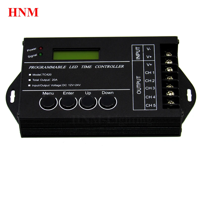 

Hot Programmable Time LED Controller TC420 Aquarium Lighting Timer Programmable LED Dimmer timer with USB Cable CD-ROM &Software