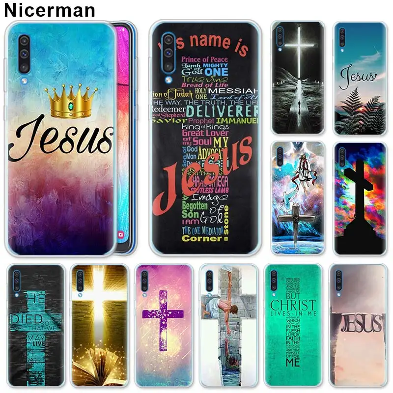 

Bible Jesus Christ Christian Silicone Case for Samsung Galaxy A50 A70 A40 A20e A10 A30 A80 A6 A8 Plus A7 A9 Clear TPU Case