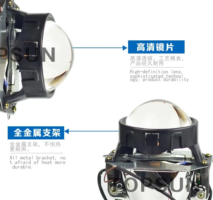 Koito светодиодный Би-ксеноновый объектив модифицированный светодиодный светильник светодиодный источник высокой яркости над ксеноновой лампой высокого качества