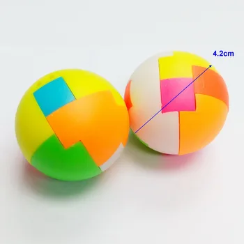 

4pc 4.2cm puzzle ball E318 birthday party Favors game toys prize gift Pinata Bag Filler Loot Gag Cup Cake Topper Vending Machine