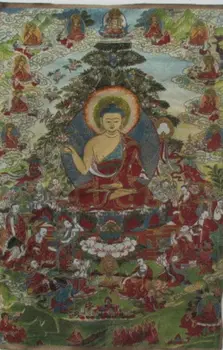 

TNUKK Chinese silk embroidery thangka exorcism Buddha in Tibet and Nepal /35.46'