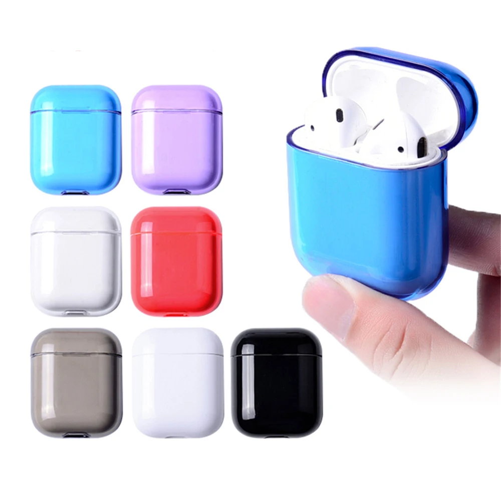 

1Pcs Hard Earphone Case For Apple Airpods Shockproof Cover For Apple AirPods Earphone Cases Ultra Thin Air Pods Protector Case