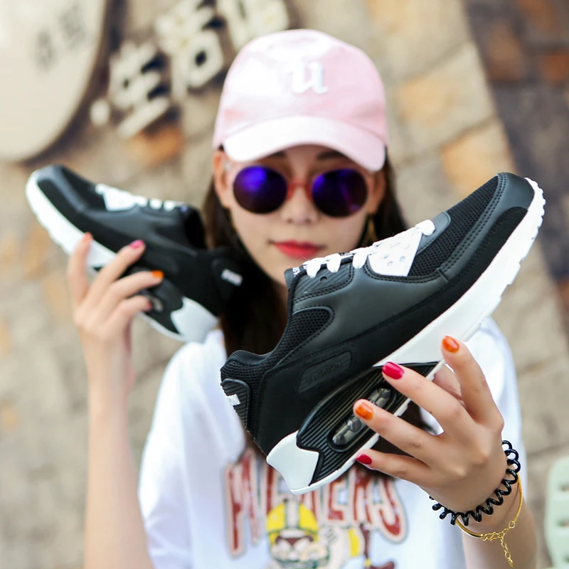 

Plus size 35-47 Outdoor Air sole Running sports Shoes men and women running Sneakers boy Student jogging training shoes men w5
