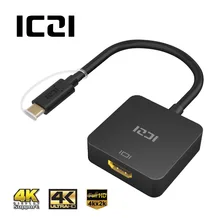 ICZI USB 3,1 type C к HDMI кабель адаптер(Thunderbolt 3) 4K USB C+ PD HDMI кабель для зарядки передачи MacBook lenovo Yoga9