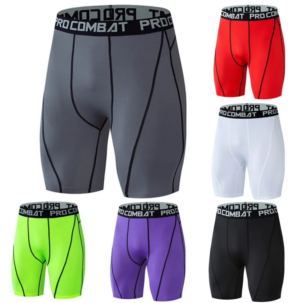

Hot Men's running Tight shorts pant 6 Colors Men Casual Fitness Sweat Absorption Fast Drying Elastic Sports Short Pants #sx
