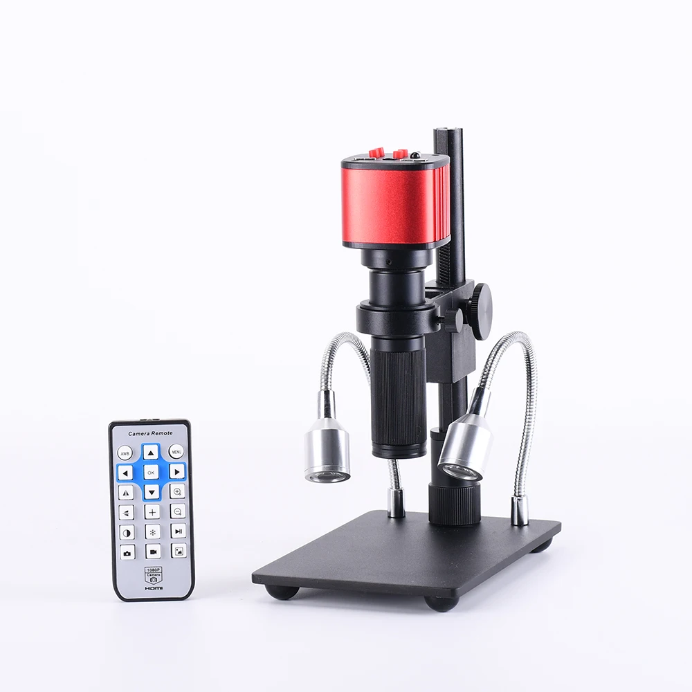 

Full HD 1080p 16MP HDMI USB Industrial Electronic Digital Microscope Camera MINI Stand 150x C-Mount Zoom Lens for PCB Repair